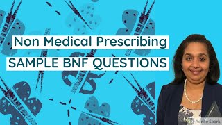 Non medical prescribing Sample questions from BNF [upl. by Rosenstein674]