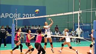 Seagames 2015 highlights womens Volleyball Malaysia VS Philippines [upl. by Asum]