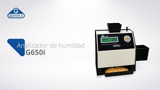 Analizador de Humedad y Impurezas de Granos Portátil G650i [upl. by Vogel]