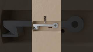 How Door Latch works  Door Latch Ideas  3 🔐 3D Animation latch doorlock short ytshorts [upl. by Imoin]