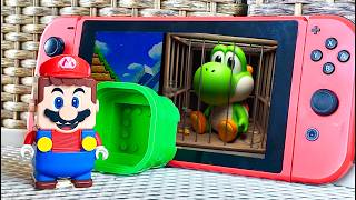 Lego Mario Bros enter the Nintendo Switch to save Yoshi legomario [upl. by Adair576]