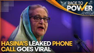 Sheikh Hasina Call Leaked Purported phone call raises questions over her continued influence  WION [upl. by Aldwin229]