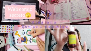 ART VLOG Webcomic secreto  LIMPIEZA  BULLET JOURNAL  SKIN CARE  RECETA SPAGHETTI ✨ [upl. by Pascia]