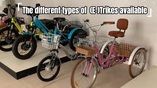 The different types of ETrikes available  Anyida Tricycle Factory product display [upl. by Adlay]