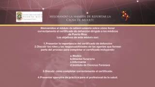 Cómo llenar el Certificado de Defunción Departamento de Salud de Puerto Rico [upl. by Neltiak]