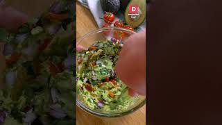 CHIPS DE FEUILLES DE RIZ GUACAMOLE ET CREVETTES 🥑🍤 recettefacile recette guacamole apero [upl. by Laing]