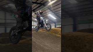 Little 5 year old Shredding Electric Dirt Bike on Arenacross Track [upl. by Abdu]