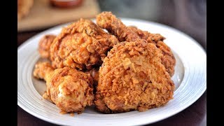 HOW TO MAKE THE BEST SOUTHERN FRIED CHICKEN  CRISPY FRIED CHICKEN RECIPE [upl. by Odine758]