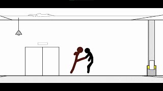 Stickman Fight  Animation  Pivot Animator 5 [upl. by Kinimod]