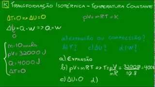 Transformação isotérmica  Temperatura constante [upl. by Ahselaf]