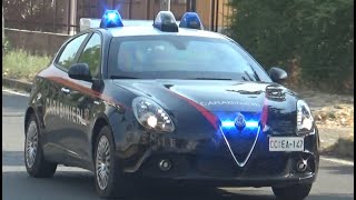 HIGH SPEED Fiat Bravo Carabinieri Cosenza  Alfa Romeo Giulietta Carabinieri Rende in emergenza [upl. by Carmine]