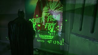 BATMAN ARKHAM KNIGHT Other Fish Fry Riddler Trophy Panessa Studios Stage B bottom L [upl. by Nodla118]