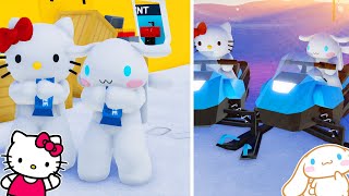 Roblox WINTER ADVENTURE with Hello Kitty amp Cinnamoroll [upl. by Talia320]