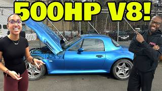 I Bought My Daughter a Dead BMW and Fixed it By V8 LS Swapping it [upl. by Atinrehs]