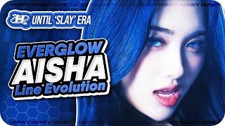 AISHA EVERGLOW – Line Evolution All Title Tracks Until SLAY [upl. by Eneleuqcaj58]