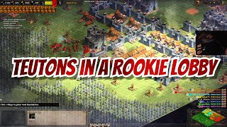 TEUTONS in a rook lobby aoe2 dm michi [upl. by Tcideneb980]