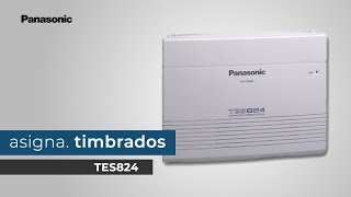 Asignación de Timbrados para Conmutador Analógico Multilínea TES824 Panasonic [upl. by Ettenauq]