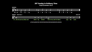 20th Sunday in Ordinary Time Gospel Acclamation Years B Australia [upl. by Schumer]