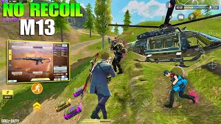 NO RECOIL In ANY RANGE  FAST KILLING M13 LOADOUT CODM BR  COD MOBILE GAMEPLAY [upl. by Garfield114]