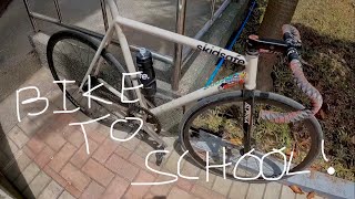 Fixed Gear Bike to School  Fixievlog 001 [upl. by Follmer]