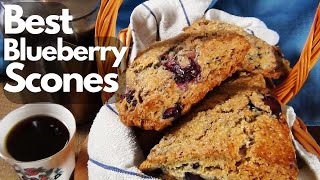 Make Café Style Blueberry Scones at Home  Best Recipe [upl. by Neelyahs]