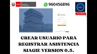 REGISTRO DE ASISTENCIA EN EL SIAGIE VERSIÓN V 05 [upl. by Cooe]