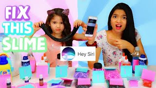 Fix this SLIME SIRI CHOOSES our slimes and either GOOD OR BAD ingredients Part 2 [upl. by Bradman247]