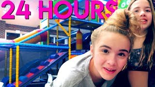 WE STAYED OVERNIGHT IN A SOFTPLAY  24 HOUR CHALLENGE [upl. by Rizas]