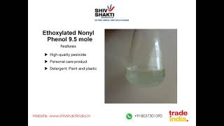 Ethoxylated Nonyl Phenol 95 mole  SHIV SHAKTI INDIA [upl. by Carree]