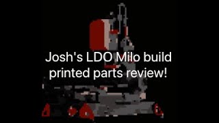 Printed parts run through for the Milo [upl. by Davidoff438]