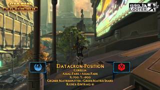 SWTOR  DatacronGuide Corellia  AxialPark  DatacronPosition auf Ninjalooterde [upl. by Eitsym]