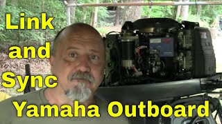 Linkage Adjustment  How to Link amp Sync a Yamaha Outboard 40hp 2 stroke [upl. by Adnylg]