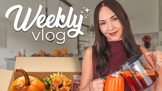 WEEKLY VLOG  Organizacja łazienki 🛁 Dyniowe LATTE 🎃 Makeup 💄 [upl. by Ynnavoig248]