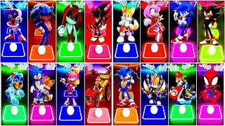 Sonic The HedgehogampSonic Exe 🆚 Mario 🆚 Spider Man 🆚 Paw Patrol  Tiles Hop EDM Rush🔥 [upl. by Flaherty]