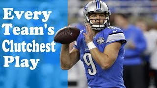 Every Teams Clutchest Play of the Season  NFL 201617 [upl. by Neehsuan499]