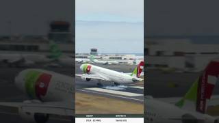 Airbus A330 BUTTER landing at Madeira Airport [upl. by Rastus]