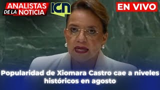 Popularidad de Xiomara Castro cae a niveles históricos en agosto Macrodato  ICN  EN VIVO 🔴 [upl. by Reichert77]