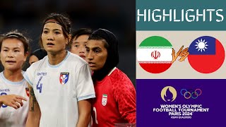 🇮🇷 Iran vs Chinese Taipei 🇹🇼 Womens Olympic Qualifying 2024 Highlights  Group A [upl. by Alaehcim]