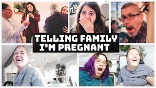 TELLING MY FAMILY IM PREGNANT  Pregnancy Announcement [upl. by Inaej]