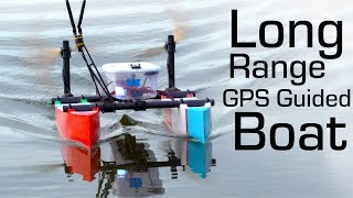 Autonomous RC Boat 13km Waypoint Mission [upl. by Helve]