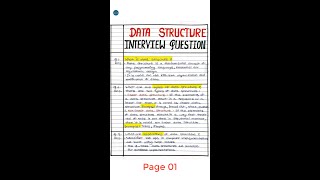 Data structure interview questions [upl. by Suirred383]