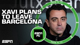 Xavi to LEAVE Barcelona at the end of the season FULL REACTION 😱 ‘A blow for Barca  ESPN FC [upl. by Eiramnaej]