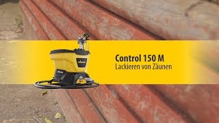 Gartenzaun lackieren mit der Control 150 M von WAGNER [upl. by Nnylylloh115]