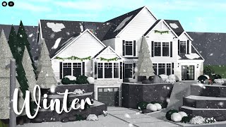 Build Your Dream WINTER House in Bloxburg [upl. by Einaffets]