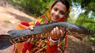 Mohashol Fish Kosha Curry Recipe Prepared by Limu for Grandmother in Village Style  villfood vlog [upl. by Sucul508]