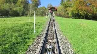 Standseilbahn 601001 Kriens  Sonnenberg Bergfahrt  Funicular [upl. by Pasho]