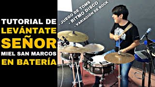 Levántate Señor  Miel San Marcos  Tutorial Batería 🥁🎶🎧 [upl. by Hameean]