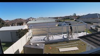 Shed build time lapse Australia [upl. by Kirre]