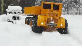 AMAZING RC MACHINES WORK IN THE SNOW COOL ICE ROAD TRUCKERS RC RESCUE ACTION FANTASTIC VEHICLES [upl. by Niryt]