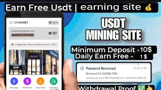 new usdt minning sitecrypto currency [upl. by Skell405]